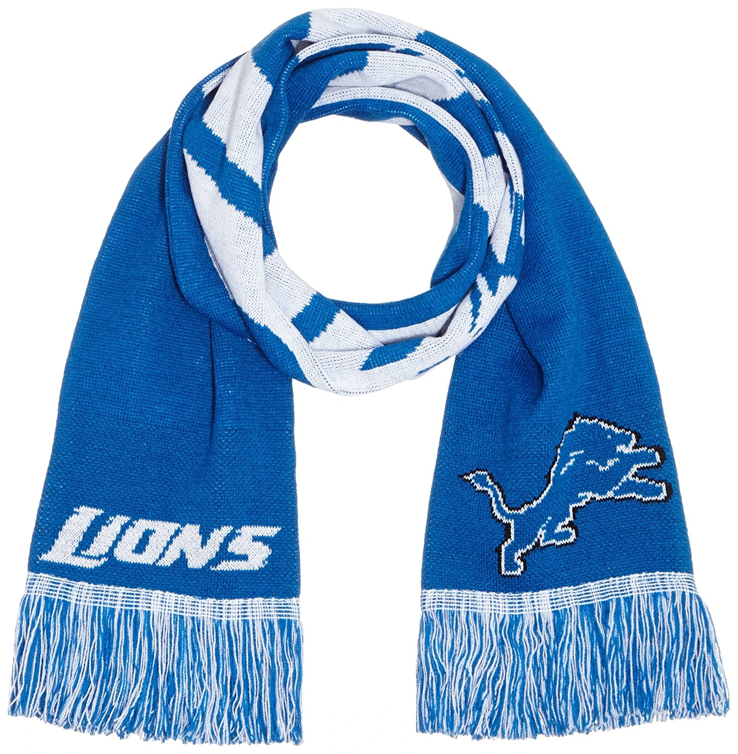 FOCO Detroit Lions NFL Scarf Wordmark Sciarpa Per Tifosi SVNF14WMDL 2 FOCO Detroit Lions NFL Scarf Wordmark Sciarpa Per Tifosi SVNF14WMDL - immagine 2