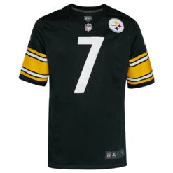 Pittsburgh Steelers NFL Nike #7 Roethlisberger Uomo Pallone Da Football Americano Maglia