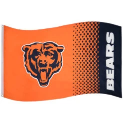 FOCO Chicago Bears NFL Bandiera Fade Flag FLG53NFLFADECB