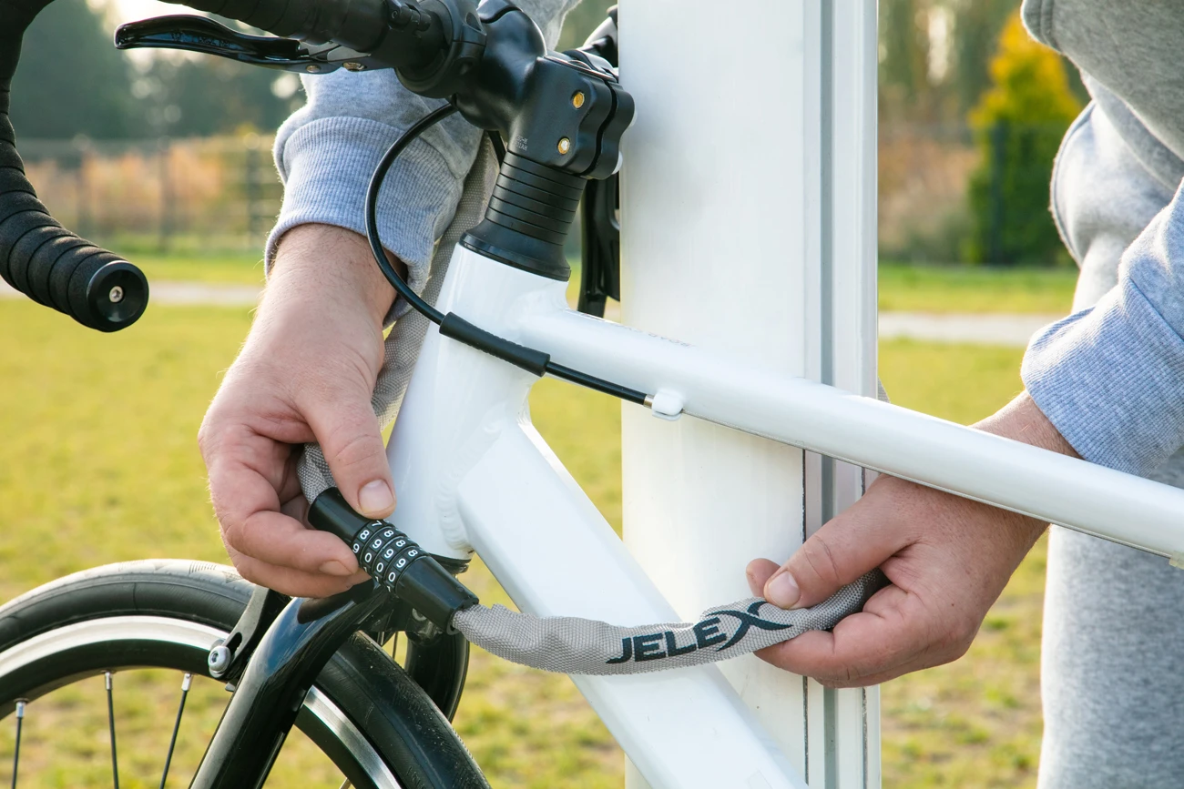 JELEX Dr.Security Catena Per Biciclette Grigio 2 JELEX Dr.Security Catena Per Biciclette Grigio - immagine 2