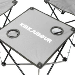 KIRKJUBØUR® "Stjärna" Set Da 5 Sedie Da Campeggio Con Tavolo Grigio -Vendite ADIDAS KJ 101 4
