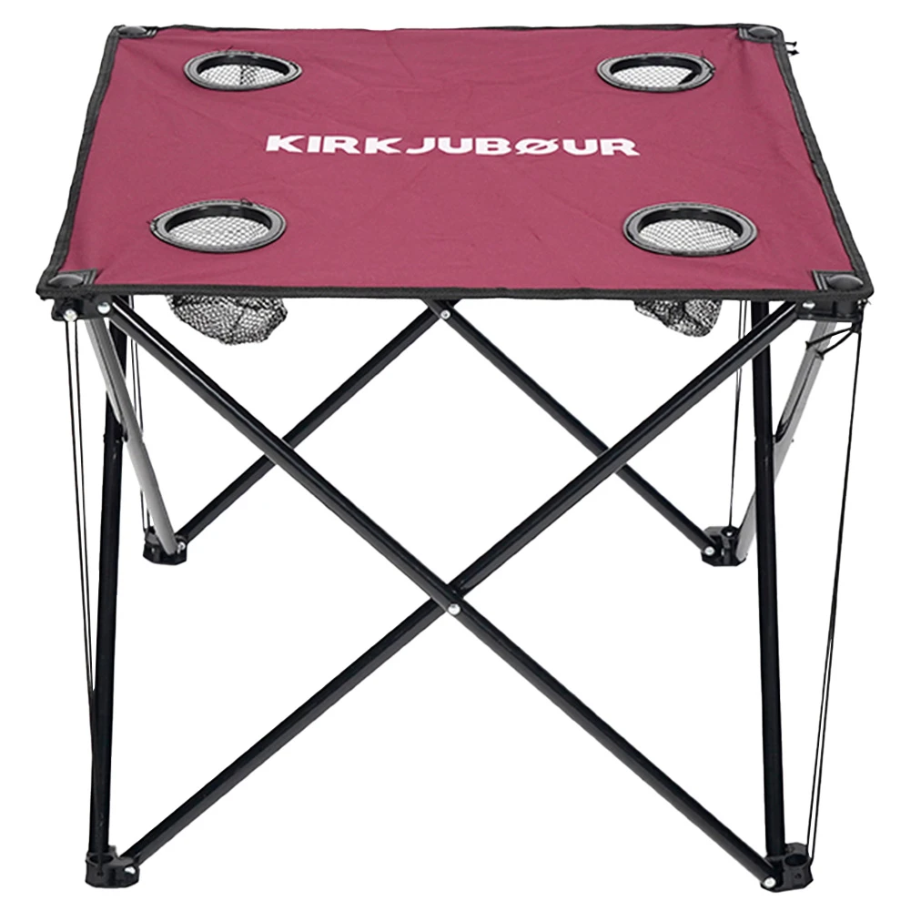 KIRKJUBØUR® "Solkatt" Tavolo Da Campeggio Pieghevole Rosso Vino 5 KIRKJUBØUR® "Solkatt" Tavolo Da Campeggio Pieghevole Rosso Vino - immagine 5