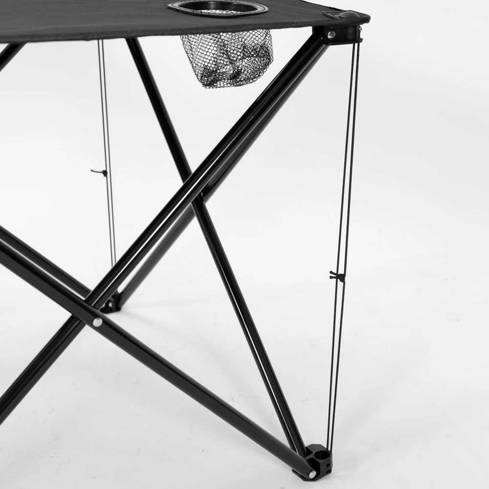 KIRKJUBØUR® "Solkatt" Tavolo Da Campeggio Pieghevole Nero 7 KIRKJUBØUR® "Solkatt" Tavolo Da Campeggio Pieghevole Nero - immagine 7