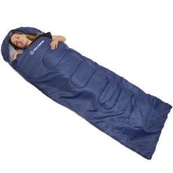 KIRKJUBØUR® "Søvn" Esterno Sacco A Pelo 220 X 75 Cm 15 °C Blu Scuro -Vendite ADIDAS KJ 65 2 neu