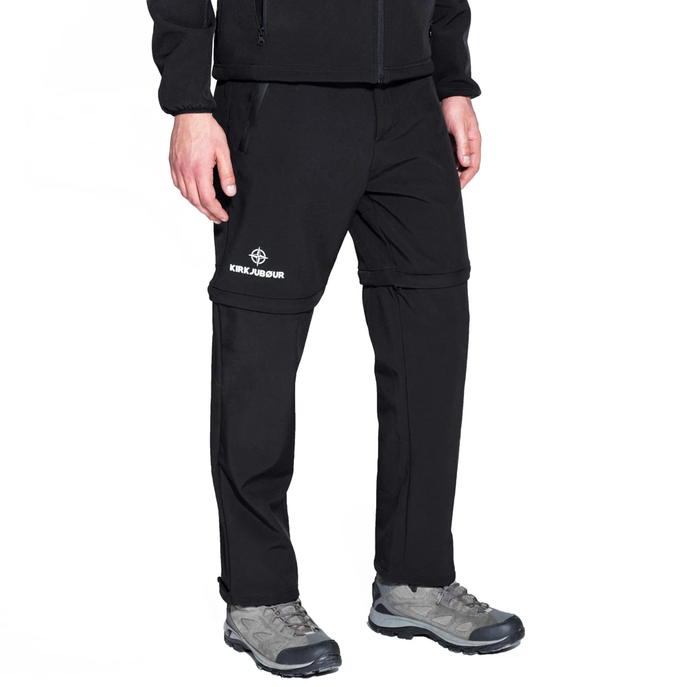 KIRKJUBØUR® Zip-Off Uomo 2-in-1 Pantalone Da Trekking Nero 4 KIRKJUBØUR® Zip-Off Uomo 2-in-1 Pantalone Da Trekking Nero - immagine 4