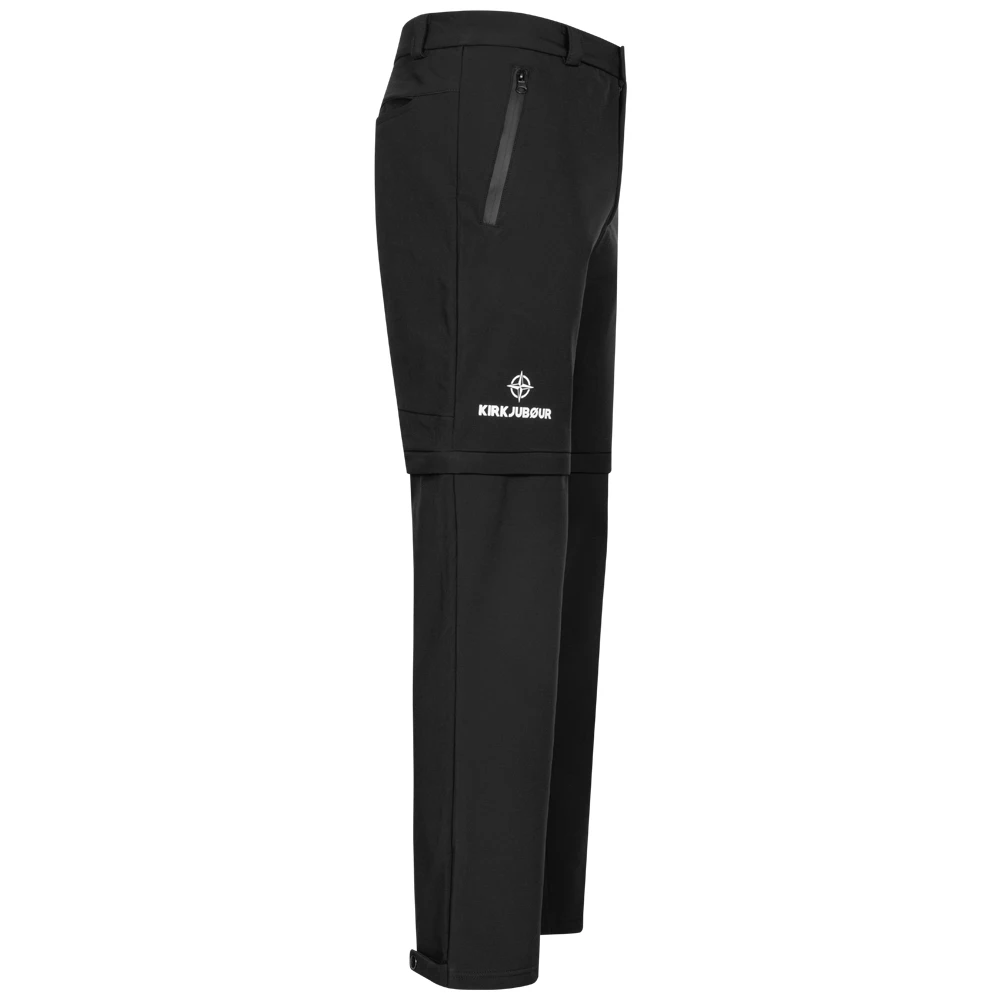 KIRKJUBØUR® Zip-Off Uomo 2-in-1 Pantalone Da Trekking Nero 8 KIRKJUBØUR® Zip-Off Uomo 2-in-1 Pantalone Da Trekking Nero - immagine 8