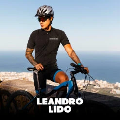 LEANDRO LIDO "Portofino" Uomo Maglia A Manica Corta Da Ciclismo Blu -Vendite ADIDAS LL 109 3