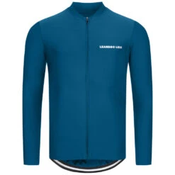LEANDRO LIDO "Procida" Uomo Maglietta Da Ciclismo A Maniche Lunghe Blu -Vendite ADIDAS LL 113 4