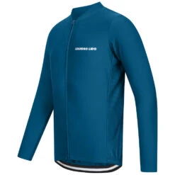 LEANDRO LIDO "Procida" Uomo Maglietta Da Ciclismo A Maniche Lunghe Blu -Vendite ADIDAS LL 113 5