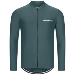 LEANDRO LIDO "Procida" Uomo Maglietta Da Ciclismo A Maniche Lunghe Verde -Vendite ADIDAS LL 114 4