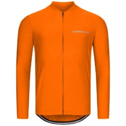 LEANDRO LIDO "Procida" Uomo Maglietta Da Ciclismo A Maniche Lunghe Arancione -Vendite ADIDAS LL 115 4