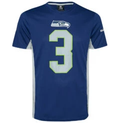 Seattle Seahawks Fanatics NFL #3 Russell Wilson Uomo Maglia MSH6574NI