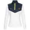 Ellesse Delia 1/2 Zip Donna Golf Maglietta A Maniche Lunghe SFP16035-908
