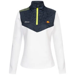 Ellesse Delia 1/2 Zip Donna Golf Maglietta A Maniche Lunghe SFP16035-908