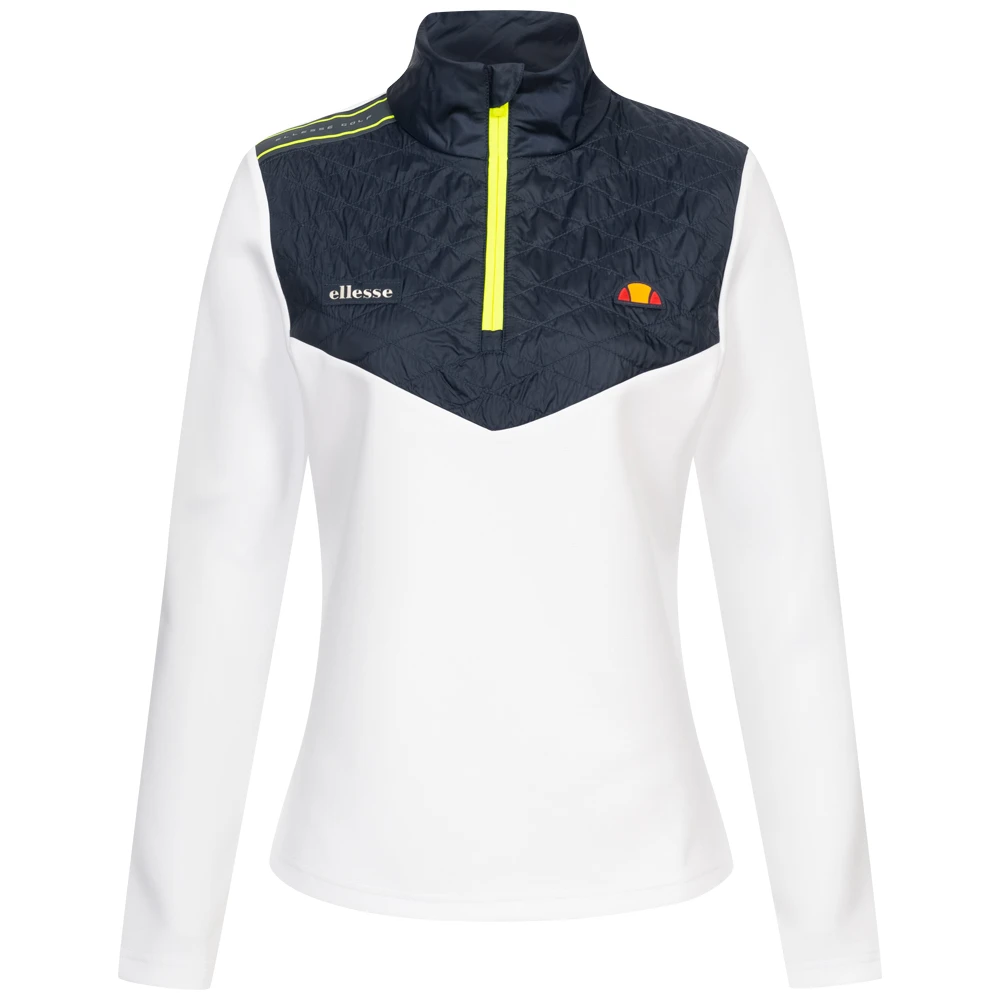 Ellesse Delia 1/2 Zip Donna Golf Maglietta A Maniche Lunghe SFP16035-908 1 Ellesse Delia 1/2 Zip Donna Golf Maglietta A Maniche Lunghe SFP16035-908