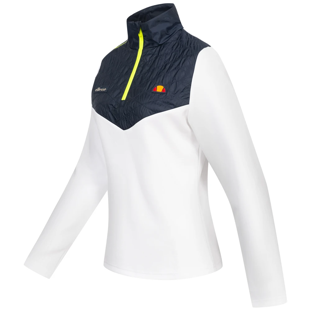 Ellesse Delia 1/2 Zip Donna Golf Maglietta A Maniche Lunghe SFP16035-908 2 Ellesse Delia 1/2 Zip Donna Golf Maglietta A Maniche Lunghe SFP16035-908 - immagine 2