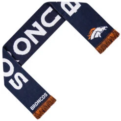 FOCO Denver Broncos NFL Wordmark Scarf Sciarpa Per Tifosi SVNF16WMDB