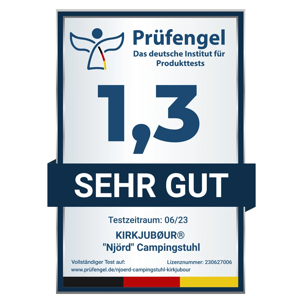 KIRKJUBØUR ® "Njörd" Sedia Da Campeggio Marrone 2 KIRKJUBØUR ® "Njörd" Sedia Da Campeggio Marrone - immagine 2